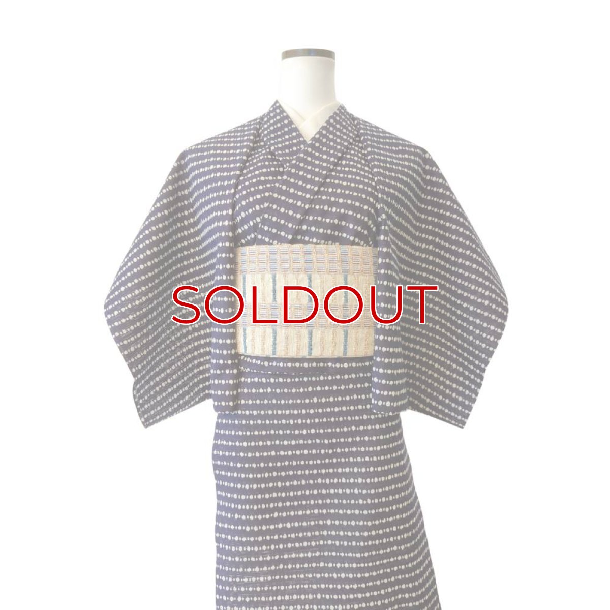 画像3: 新江戸染・丸久商店さんの浴衣「子持ち絣」 (3)