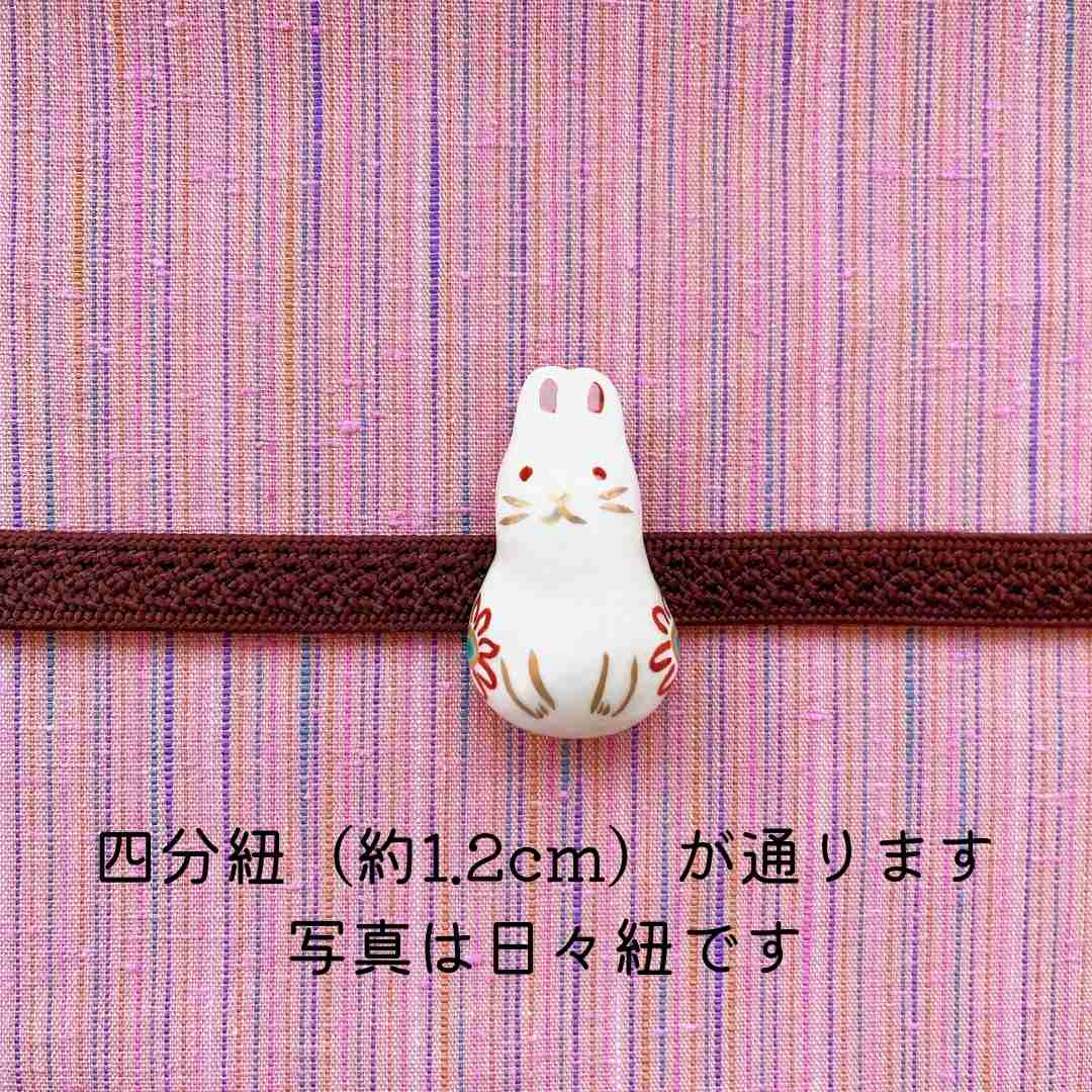 帯留 本鼈甲 二兎のうさぎ 古い