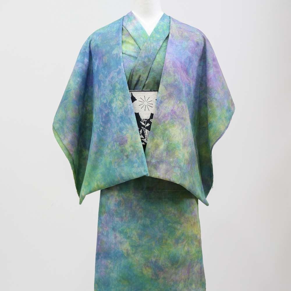 ひでや工房｜洗える木綿着物｜綿縮緬｜綿100％｜ムラ染め｜普段着きものもたはん