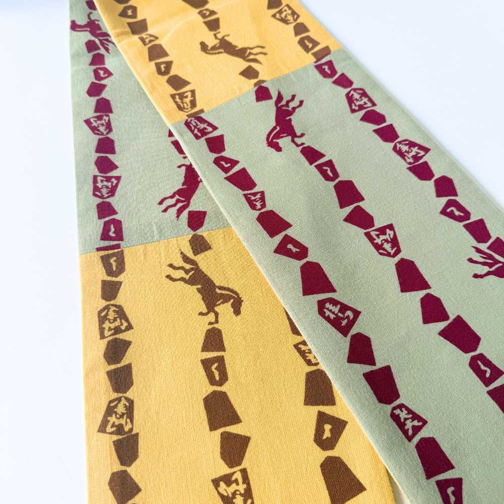 丸久商店｜手ぬぐい半幅帯｜馬・午｜普段着きものもたはん