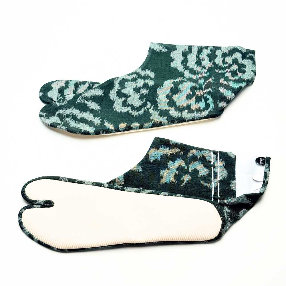 【久留米絣】野村織物《コットンフラワー》柄足袋｜普段着きものもたはん