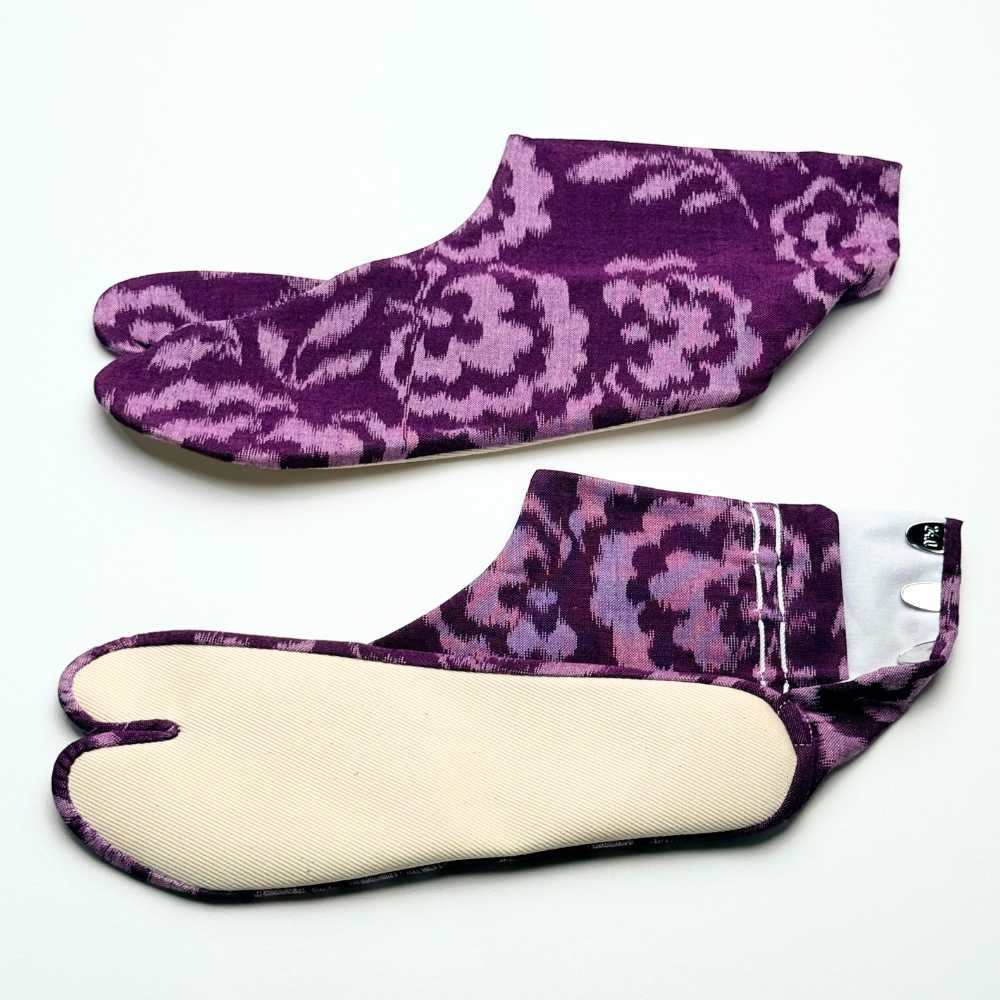 【久留米絣】野村織物《コットンフラワー》柄足袋｜普段着きものもたはん