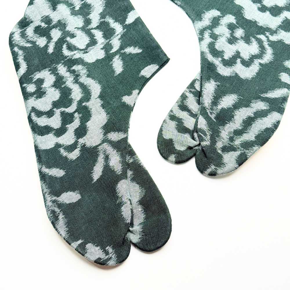 【久留米絣】野村織物《コットンフラワー》柄足袋｜普段着きものもたはん
