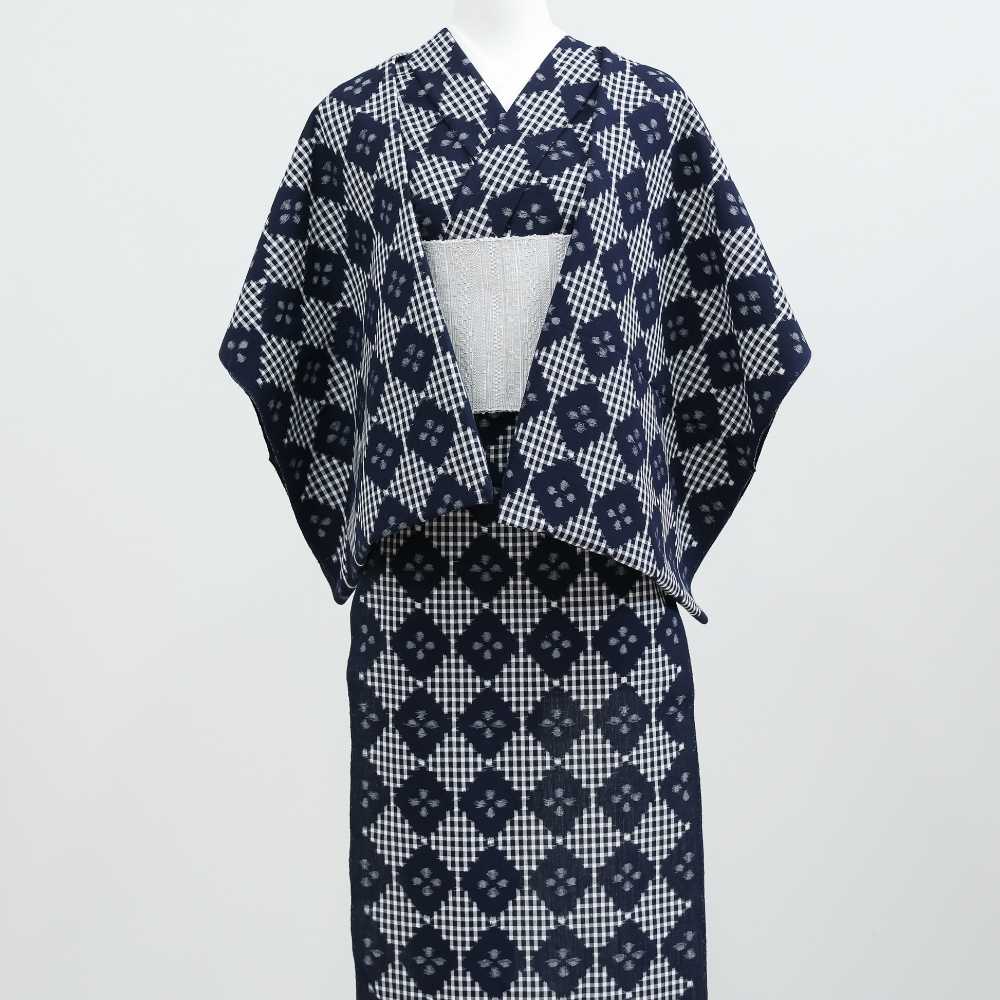 洗える木綿着着物｜久留米絣｜野村織物｜普段着きものもたはん