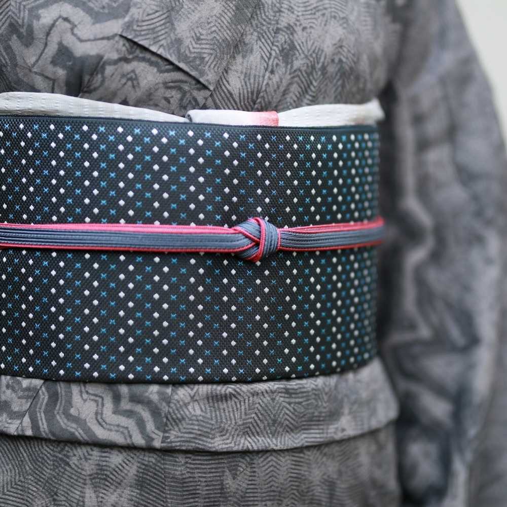 洗える綿麻着物|板締め絞り|コレカラキモノ企画室