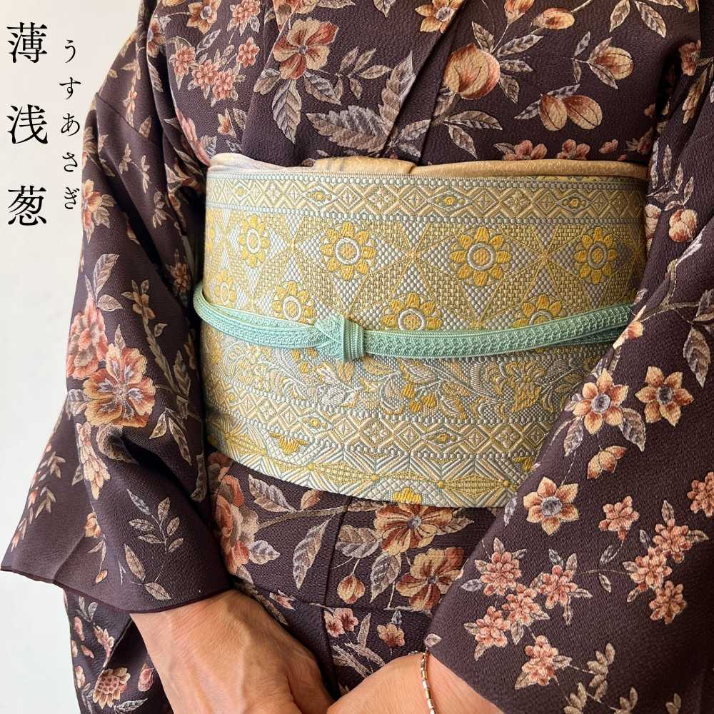 伊賀組紐の帯締め 日々紐 薄浅葱（青緑）｜もたはんオリジナル