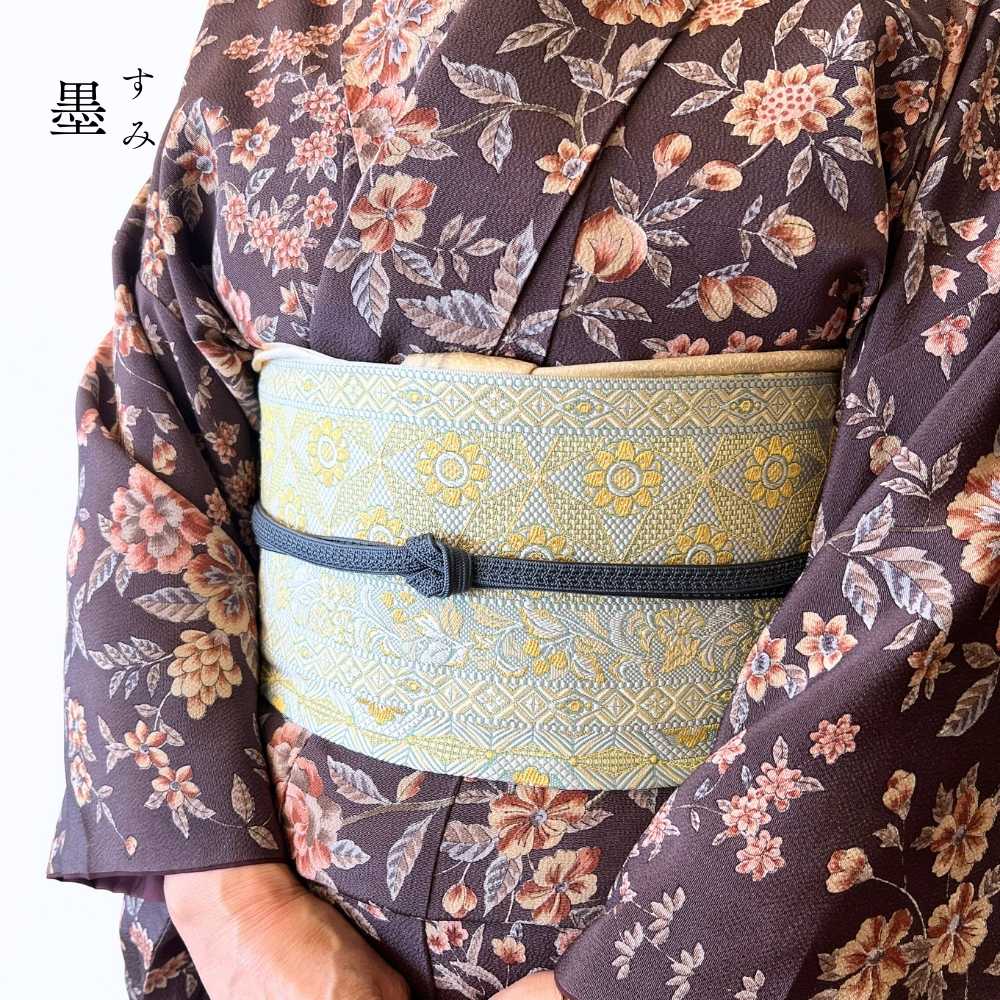 伊賀組紐の帯締め 日々紐 墨（墨黒）｜もたはんオリジナル