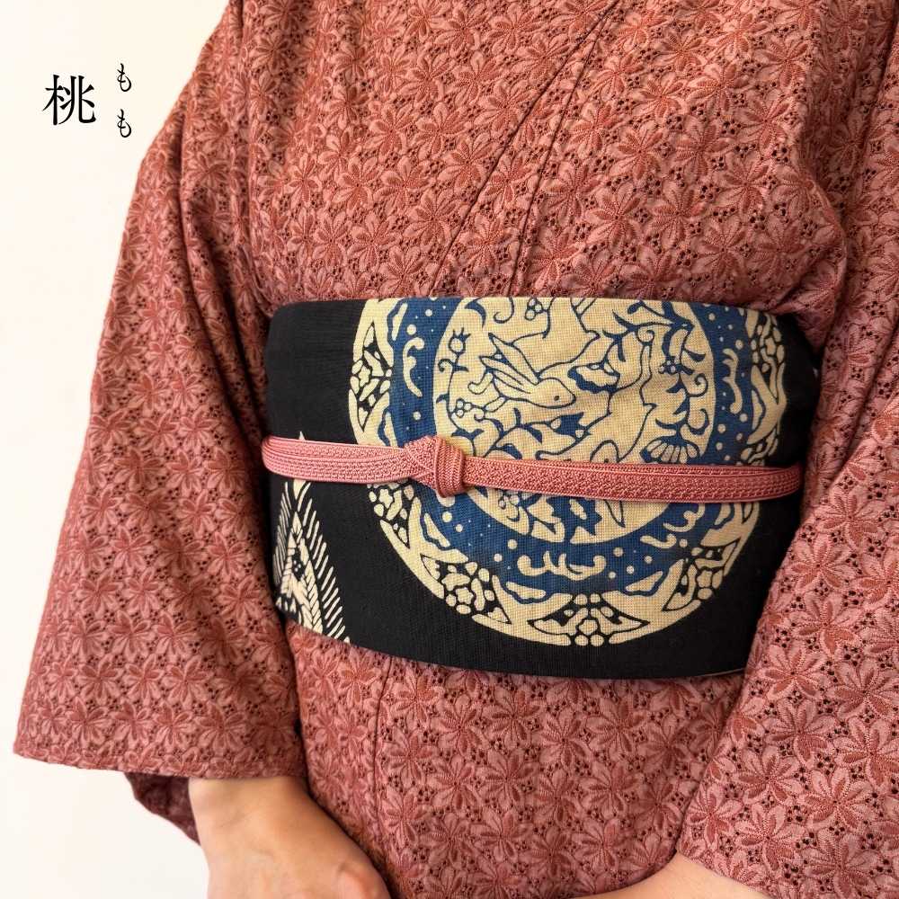 伊賀組紐の帯締め 日々紐 桃（ピンク）｜もたはんオリジナル