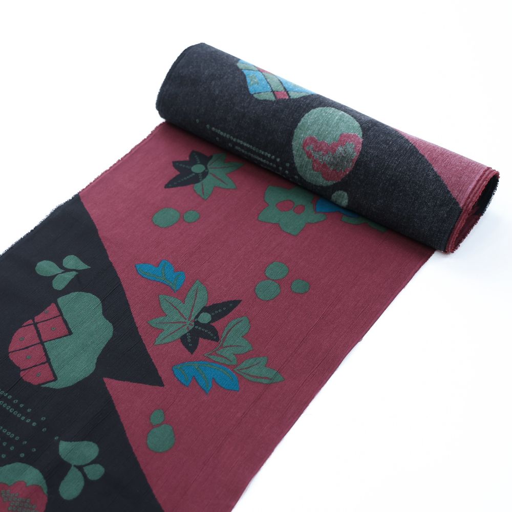 綿縮緬の洗える木綿着物『復刻辻ヶ花』ひでや工房